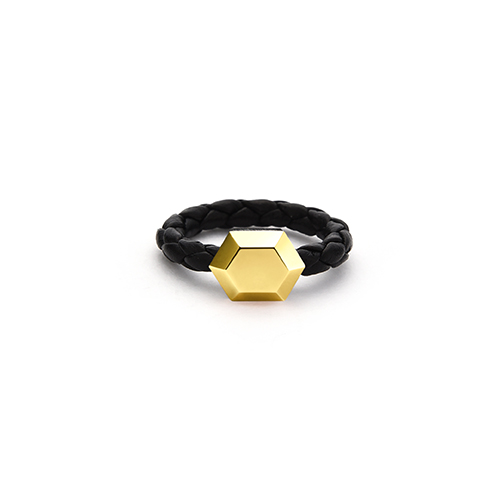 SWEET BRICK-6 leather ring(Yellow Gold)_WOMEN