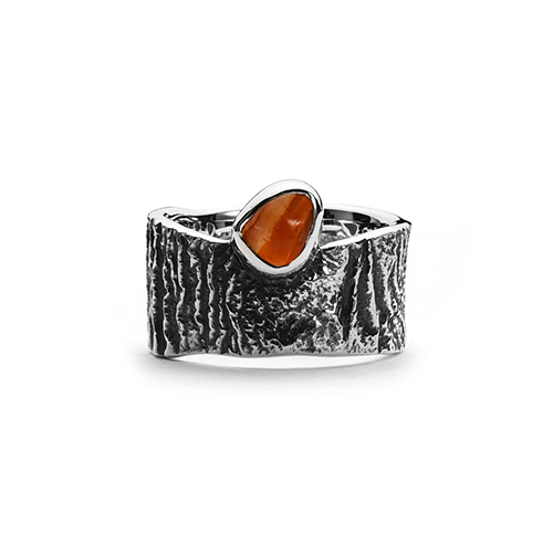 LAVA carnelian ring(12mm)