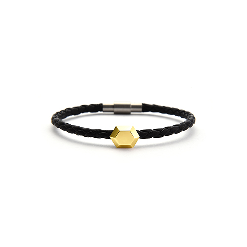 SWEET BRICK-6 leather bracelet(Yellow Gold)_WOMEN