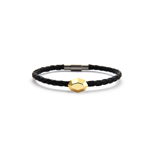 SWEET BRICK-8 leather bracelet(Yellow Gold)_WOMEN