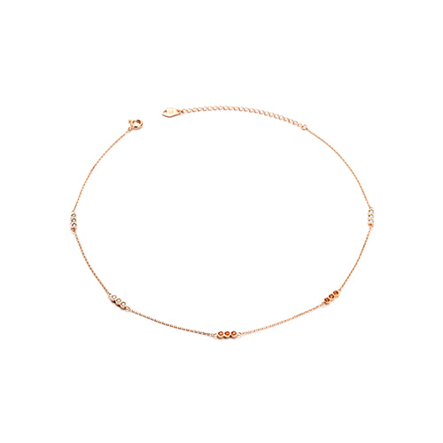 SUNSHINE choker necklace(Rose Gold)