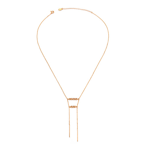 SUNSHINE drop necklace(Rose Gold)