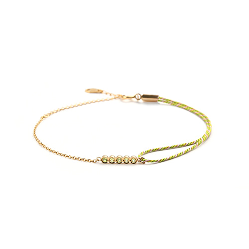 SUNSHINE string bracelet(Yellow Gold)